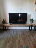 Tv meubel spoor bielzen industrieel, Huis en Inrichting, Kasten | Televisiemeubels, Ophalen of Verzenden, Zo goed als nieuw, 25 tot 50 cm