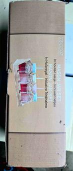 Mason Jar Set met Rietje in Houten Houder, Ophalen of Verzenden, Nieuw