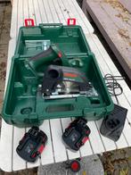 Bosch cirkelzaag 14,4V incl. 2 accu’s, Ophalen, Cirkelzaag, Zo goed als nieuw, 30 tot 70 mm