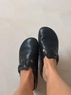 Zwart leren Birkenstock Boston muiltjes klompjes maat 39, Zwart, Gedragen, Birkenstock, Sandalen of Muiltjes
