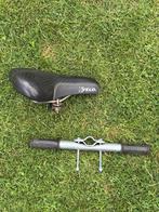 Velo stangzadel met voetensteun voor herenfiets, Ophalen, 22 t/m 36 kg, Voorzitje, Velo