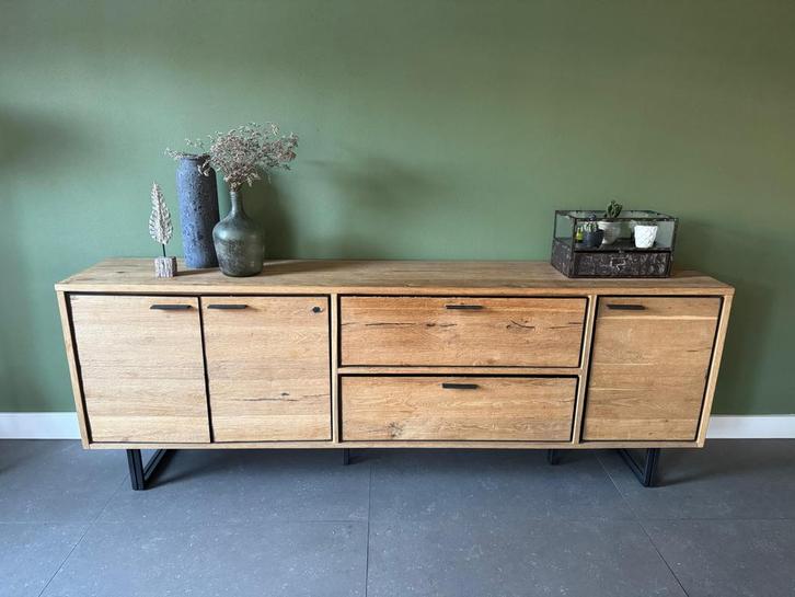 Xooon Denmark Dressoir - 240cm breed -, Huis en Inrichting, Kasten | Dressoirs, Gebruikt, 200 cm of meer, 25 tot 50 cm, Met lade(s)