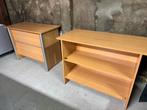 Twee beuken kastjes/balies 120x57x89 cm, Huis en Inrichting, Kasten | Dressoirs, Ophalen, Gebruikt, 100 tot 150 cm, Met lade(s)