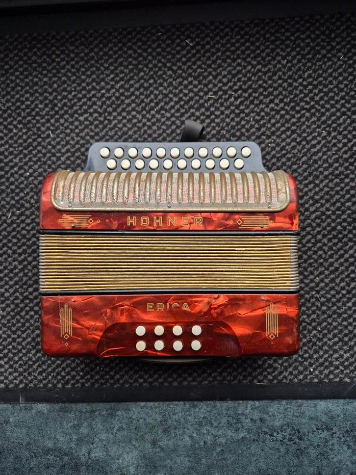 Hohner Erica harmonica, Muziek en Instrumenten, Accordeons, Gebruikt, Overige formaten, Hohner, Ophalen