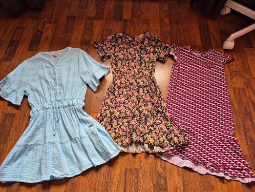 Pakket 3 zomerjurkjes 134-140 Vingino + Quapi, Kinderen en Baby's, Kinderkleding | Kinder-kledingpakketten, Gebruikt, Maat 134