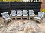 Tuinstoelen 6x met kussens., Tuin en Terras, Tuinstoelen, Ophalen, Zo goed als nieuw, Kunststof