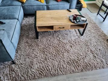 Salontafel Mango Hout & Staal 135x70x40 beschikbaar voor biedingen