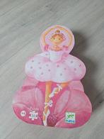 Djeco Puzzel Ballerina met Bloem - 36 Stukjes, Ophalen of Verzenden, 10 tot 50 stukjes, Zo goed als nieuw, 4 tot 6 jaar