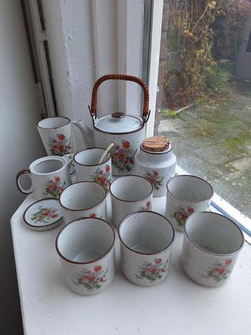 Vintage Servies Boltze Bazar Bloemen Speckled wildflower  beschikbaar voor biedingen