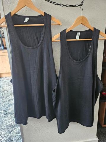Twee Nieuwe Zwarte XL Tanktops voor Mannen beschikbaar voor biedingen