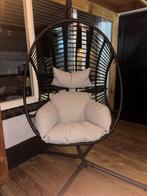 Swoods XXL Egg Chair Zwart - Ophalen Ede, Ophalen, 75 tot 100 cm, Zo goed als nieuw, 100 tot 125 cm