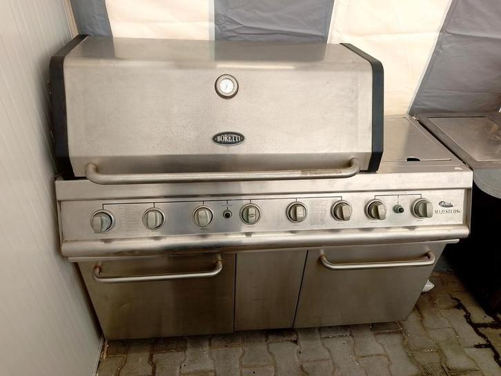 Boretti Buitenkeuken BBQ met Infrarood Brander & Gaspit, Tuin en Terras, Buitenkeukens, Gebruikt, Gas, Vrijstaand, Ophalen of Verzenden