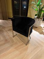 8 Zwarte Fluwelen Eetkamerstoelen - Zo Goed Als Nieuw!, Huis en Inrichting, Stoelen, Zwart, Ophalen of Verzenden, Zo goed als nieuw