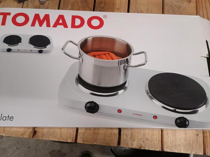 Tomado kookplaat, Witgoed en Apparatuur, Kookplaten, Zo goed als nieuw, Vrijstaand, Elektrisch, 3 kookzones of minder, Ophalen