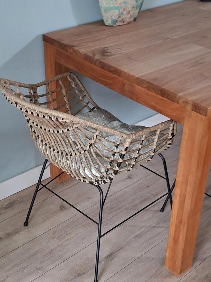 Jysk, Huis en Inrichting, Stoelen, Gebruikt, Vier, Bruin, Ophalen