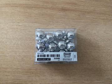 Zilveren kleine kerstballen, 12 stuks, IKEA beschikbaar voor biedingen