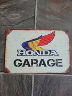 Wandbord honda garage, Ophalen of Verzenden, Nieuw, Reclamebord