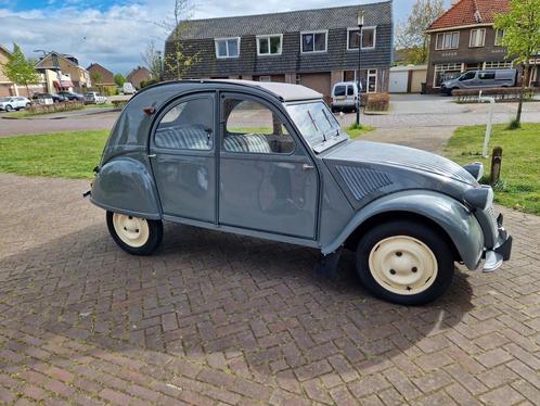 Citroën 2CV 1955 Ribbeleend, Auto's, Citroën, Particulier, 2CV, Benzine, Sedan, Geïmporteerd, Zilver of Grijs, Ophalen