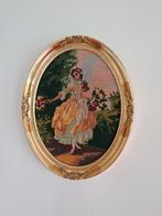 Baroklijst met Borduurwerk - Elegante Dames, Ophalen of Verzenden