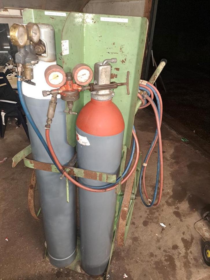 Autogeen lasapparaat zurstof en acetyleen 50 l snijbrander, Doe-het-zelf en Verbouw, Gereedschap | Lasapparaten, Ophalen
