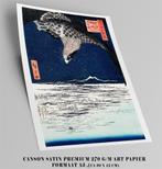 Kunst Print Ukiyo-e Utagawa Hiroshige Poster, Antiek en Kunst, Verzenden
