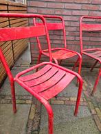 Unieke oude cafe/terras stoeltjes, Ophalen, Gebruikt, Bruin, Twee