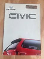 Honda Civic EF brochure, Ophalen of Verzenden, Zo goed als nieuw, Honda