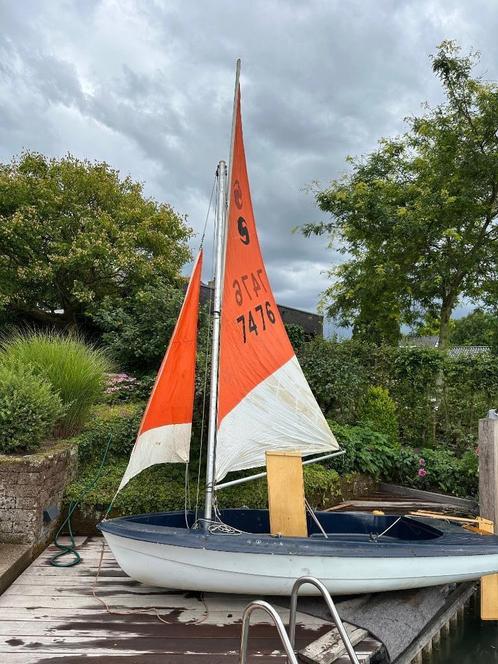 Zeil-roeiboot lengte 365cm, kleine buitenboordmotor mogelijk, Watersport en Boten, Open zeilboten, Gebruikt, Overige typen, 3 tot 6 meter