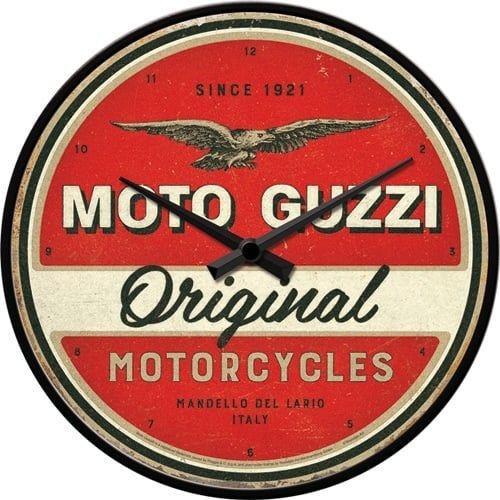 Moto Guzzi Original Motorcycles reclame wandklok deco klok, Verzamelen, Automerken, Motoren en Formule 1, Nieuw, Auto's, Ophalen of Verzenden