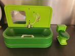 Vintage bad en wc voor Barbie/poppenhuis, Ophalen of Verzenden, Gebruikt, Poppenhuis
