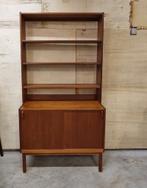 vintage boekenkast zweedse wandkast Bodafors kast teak, Ophalen of Verzenden, Huis en Inrichting