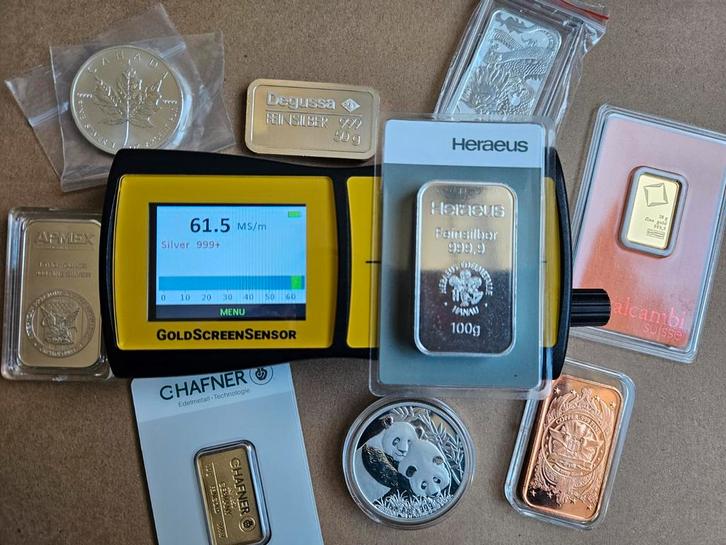 Testen Edelmetalen zilverbaren, goudbaren, munten echtheid, Postzegels en Munten, Edelmetalen en Baren, Ophalen of Verzenden