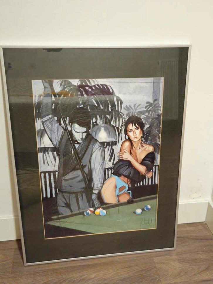 Nico Vrielink Kunstdruk - 8-Ball/Zijzak - 1989, Antiek en Kunst, Kunst | Litho's en Zeefdrukken, Ophalen