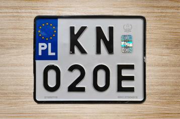 Kentekenplaat nummerbord motor uit Polen