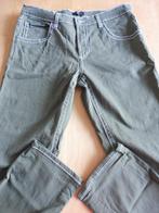 Legergroene herenbroek met wit stiksel maat 56, Maat 56/58 (XL), Zo goed als nieuw, Groen, BPC