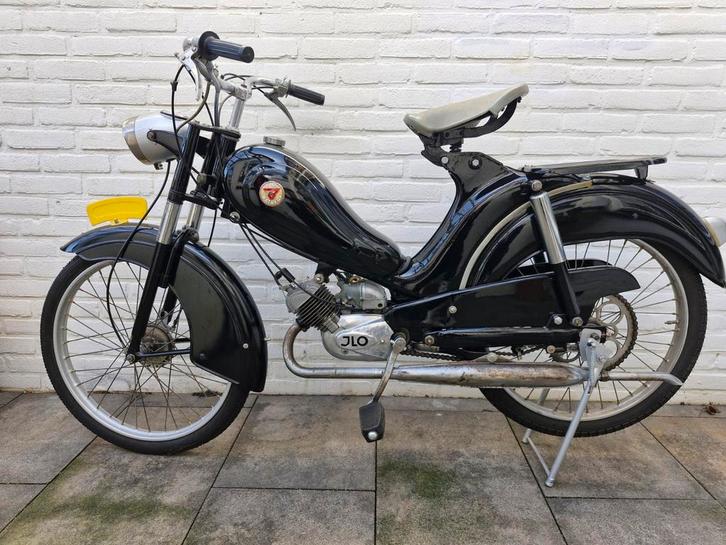 Batavus Bilonet FP-50 (1958) — Zeer netjes gerestaureerd, Fietsen en Brommers, Brommers | Oldtimers, Batavus, Ophalen