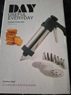 Nw  rvs koekjes pers/maker compleet set, Ophalen of Verzenden, Nieuw