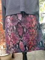 Elvira Paarse Slangenprint Rok - Maat M, Maat 38/40 (M), Paars, Ophalen of Verzenden, Zo goed als nieuw