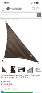 Nesling schaduwdoek 5x5x7,1, Ophalen of Verzenden, Zo goed als nieuw