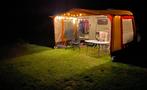 Hobby 420 De Luxe (1987) – Retro, gepimpt en met stapelbed!, Caravans en Kamperen, 75 kg, Hobby, Omvormbare zithoek, Luifel