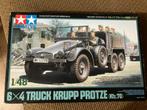TAMIYA 1/48 6x4 Truck Krupp Protze (kfz.70), Hobby en Vrije tijd, Modelbouw | Auto's en Voertuigen, 1:32 tot 1:50, Nieuw, Tamiya