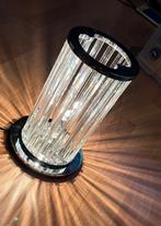 2 tafel lampen zilver van WOFI €30 met dimmer, Huis en Inrichting, Lampen | Tafellampen, Ophalen of Verzenden, Zo goed als nieuw