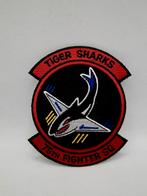 Patch US Air Force 75th Fighter Squadron 'Tiger Sharks', Verzenden, Luchtmacht, Amerika, Embleem of Badge