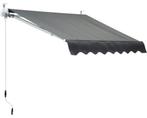 Zonnescherm knikarmscherm knikarm scherm zon 2 meter, Tuin en Terras, Zonneschermen, Ophalen, Zo goed als nieuw, Knikarmscherm