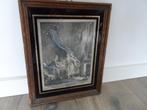 Antieke prent in lijst €5,00., Ophalen of Verzenden