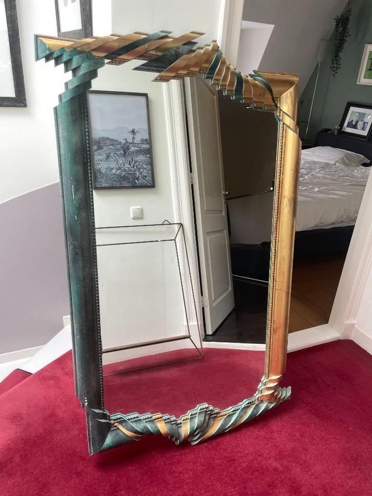 Spiegel uit atelier van Eugenie Seigneur, Antiek en Kunst, Antiek | Spiegels, 50 tot 100 cm, 100 tot 150 cm, Overige vormen, Ophalen