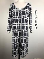 Penn & Ink N.Y. Jurk  (mt: 40) 15,3/7594, Kleding | Dames, Jurken, Maat 38/40 (M), Zwart, Ophalen of Verzenden, Onder de knie