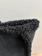BOUTIQUE tas suede-look met teddybont zwart, -, Verzenden, Turquoise by Daan, Overige typen