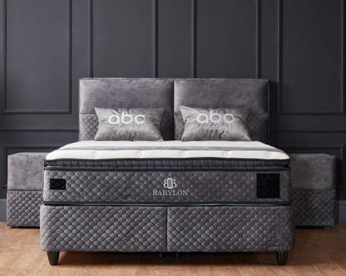 Opbergboxspring Babylon Incl. Matras & Topper Dreambedden, Huis en Inrichting, Slaapkamer | Boxsprings, Nieuw, 180 cm, 200 cm