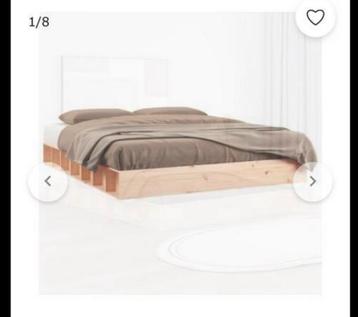 Vida xl bedframe real wood 